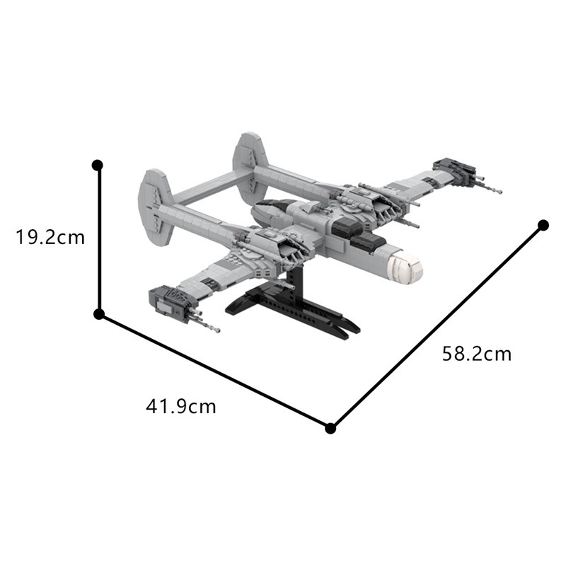 GOBRICKS MOC 189108 SW/WWII - B-61 Black Widow - YWOBB
