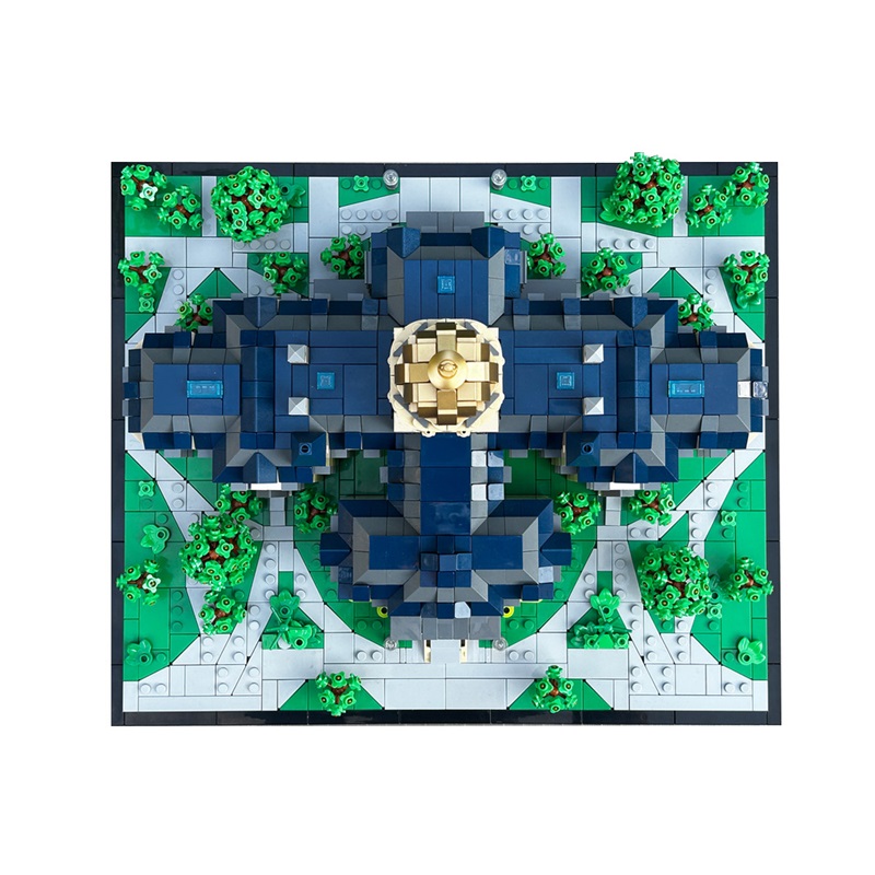 GOBRICKS MOC 190255 Golden Dome - University of Notre Dame - YWOBB