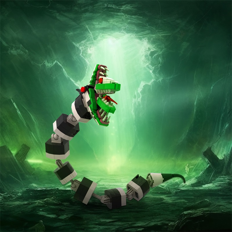 GOBRICKS MOC A1540Y02 The Great Wizard of Darkness Beetlejuice - Serpent - YWOBB