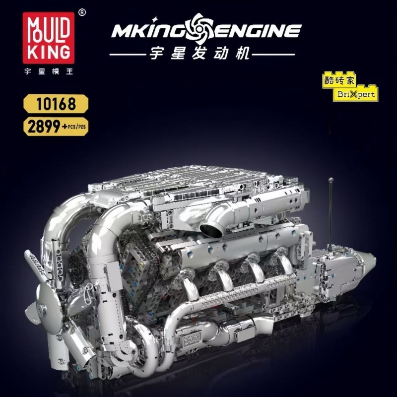 Mould King 10168 V8 TMIN-TURBO ENGINE - YWOBB