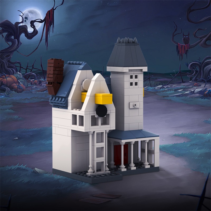 GOBRICKS MOC A1540Y03 The Great Wizard of Darkness Beetlejuice-House - YWOBB