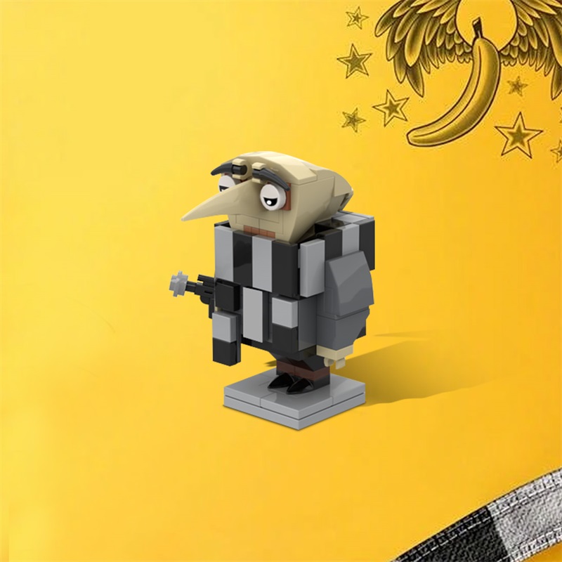 GOBRICKS MOC 189267 GRU (Despicable Me) - SimBa Heads - YWOBB