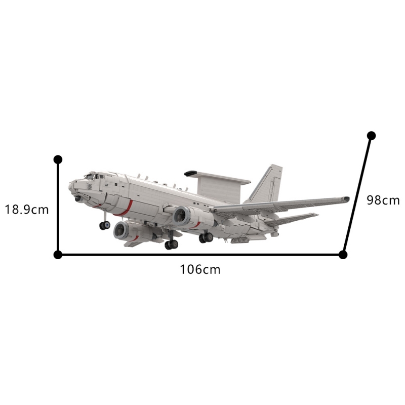 GOBRICKS MOC 186775 Boeing E-7 Wedgetail - YWOBB