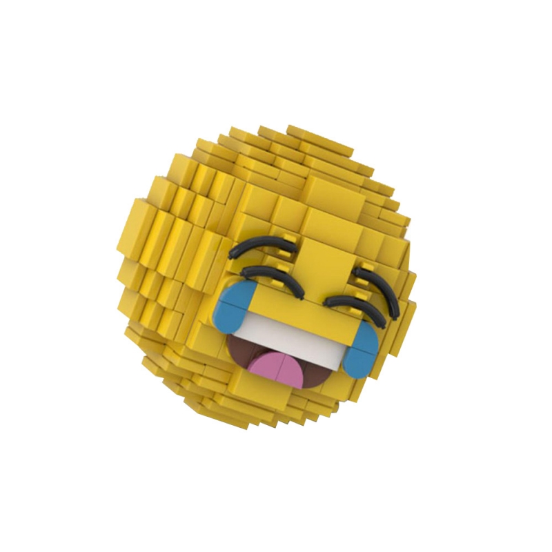 GOBRICKS MOC 192806 Laughing Emoji - YWOBB