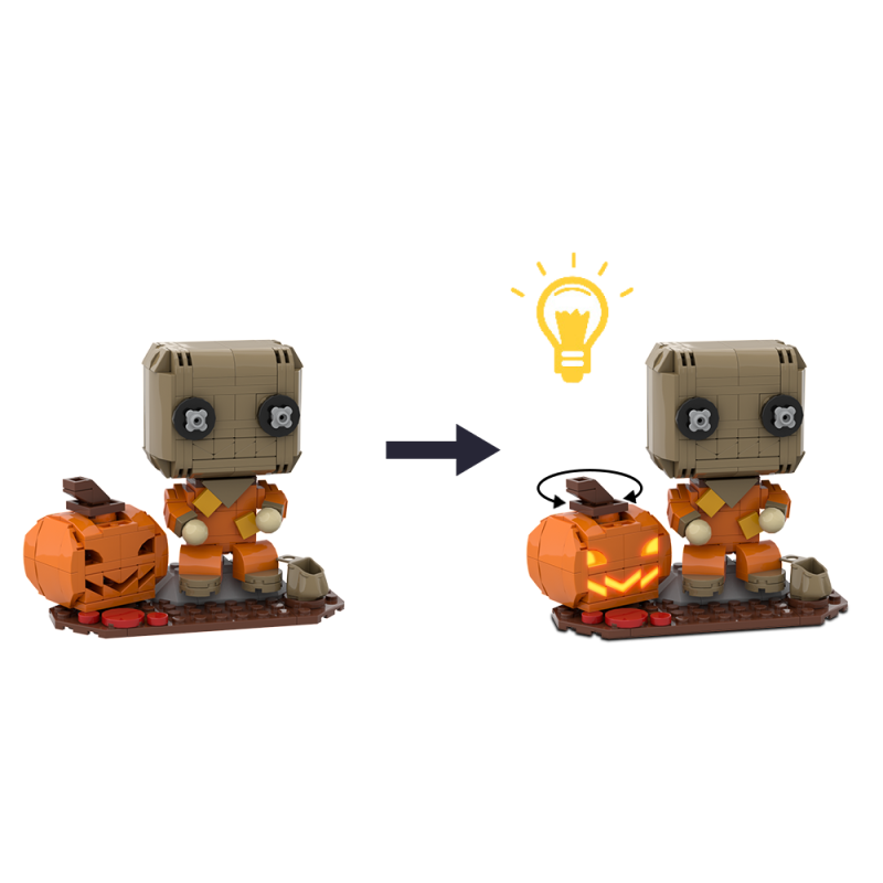 GOBRICKS MOC A1557 Halloween Trick'r Treat - YWOBB
