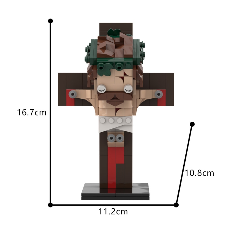 GOBRICKS MOC A1583 Crucifixion of Jesus - YWOBB