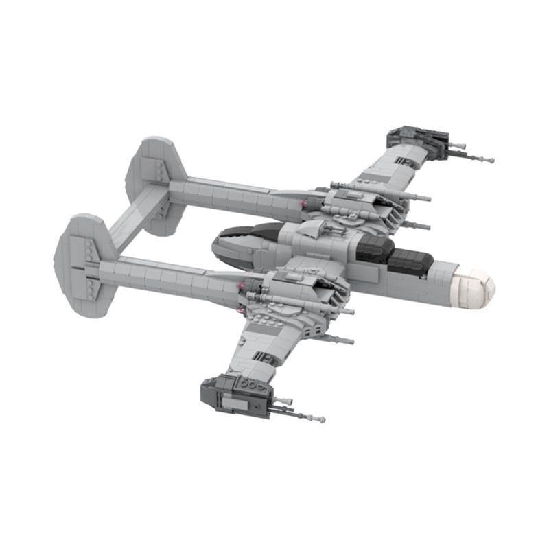 GOBRICKS MOC 189108 SW/WWII - B-61 Black Widow - YWOBB