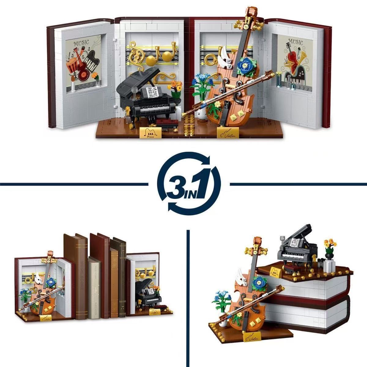 Mork 028007 Musical Instrument Bookend Ornaments - YWOBB