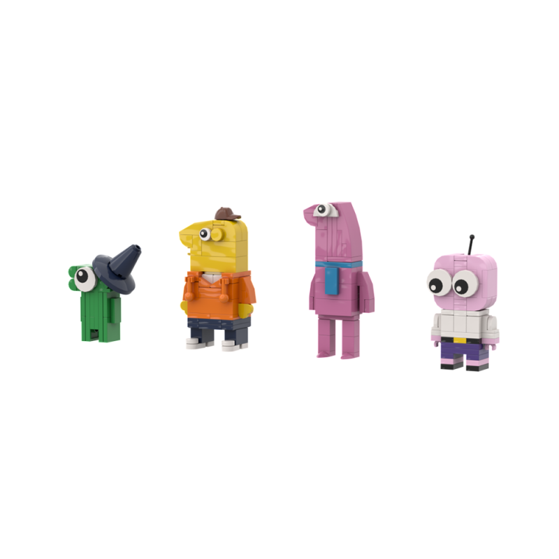 GOBRICKS MOC A1570 Smiling Friends - YWOBB