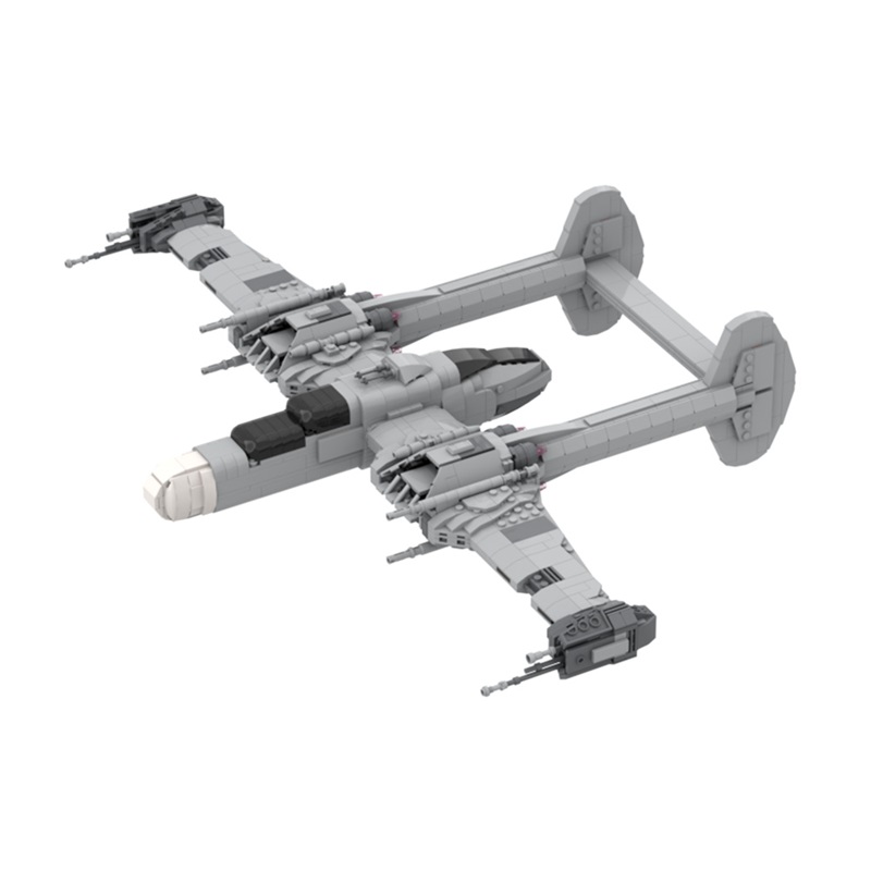 GOBRICKS MOC 189108 SW/WWII - B-61 Black Widow - YWOBB