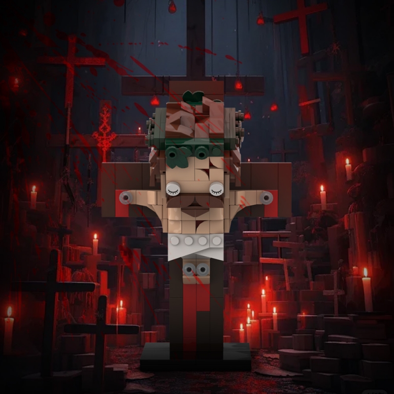 GOBRICKS MOC A1583 Crucifixion of Jesus - YWOBB