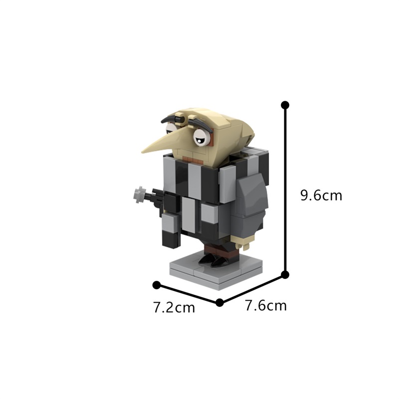 GOBRICKS MOC 189267 GRU (Despicable Me) - SimBa Heads - YWOBB