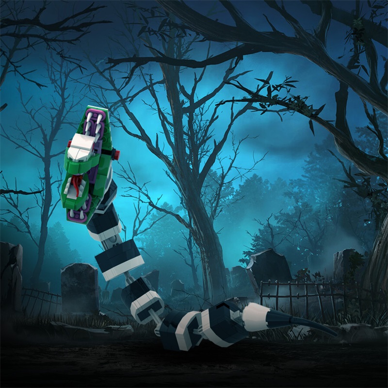 GOBRICKS MOC A1540Y02 The Great Wizard of Darkness Beetlejuice - Serpent - YWOBB