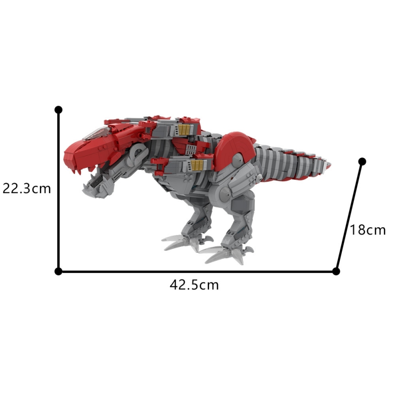 GOBRICKS MOC 192261 Power Rangers (2017) T-Rex Zord - YWOBB
