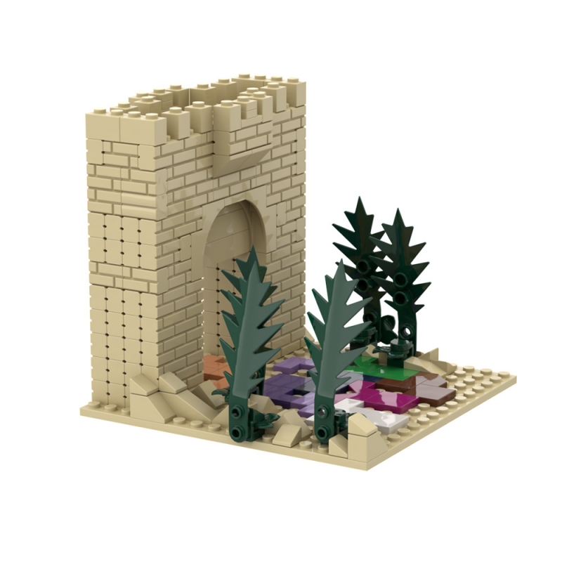 GOBRICKS MOC A1584Y02 Jesus rode the donkey into Jerusalem - YWOBB
