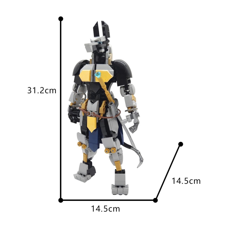 GOBRICKS MOC 185615 Metal Anubis - YWOBB