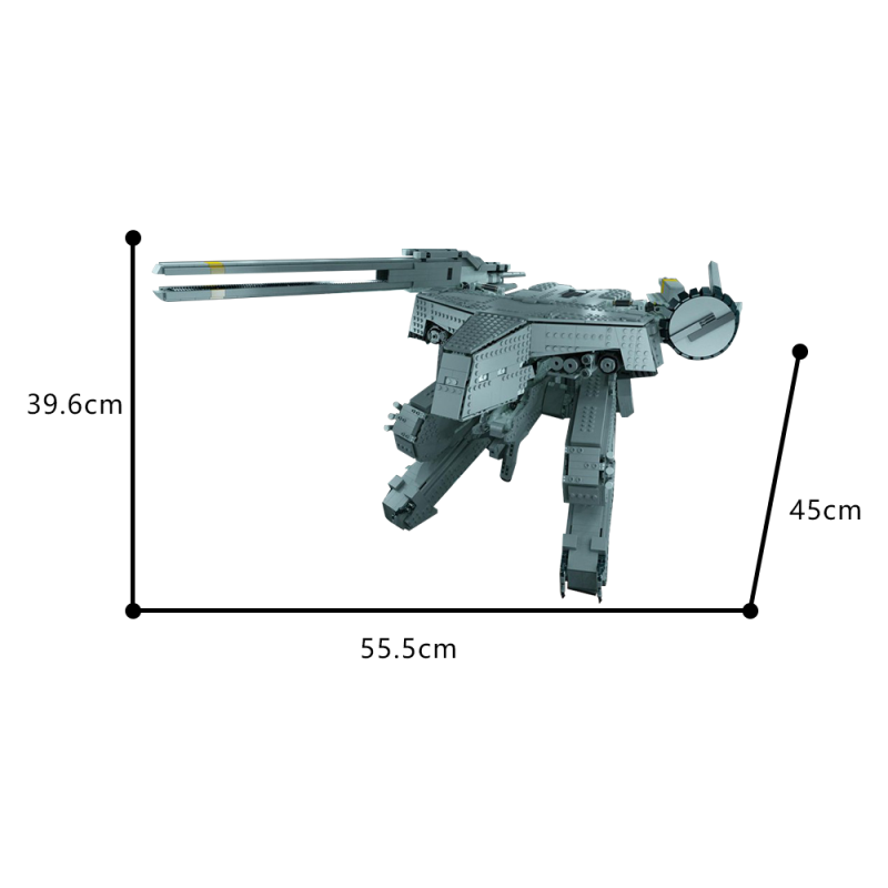 GOBRICKS MOC 44555 Metal Gear Solid - Metal Gear Rex - YWOBB