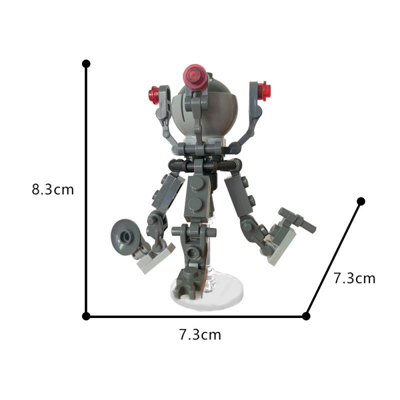 GOBRICKS MOC 187458 Mr Handy Fallout robot - YWOBB