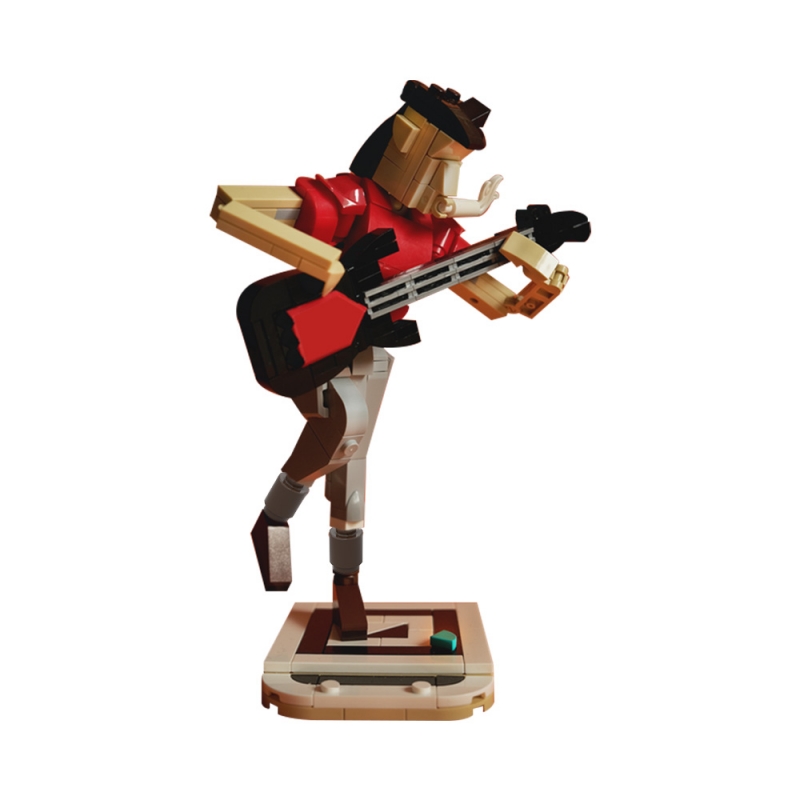 GOBRICKS MOC 150397 Lead Guitarist - YWOBB