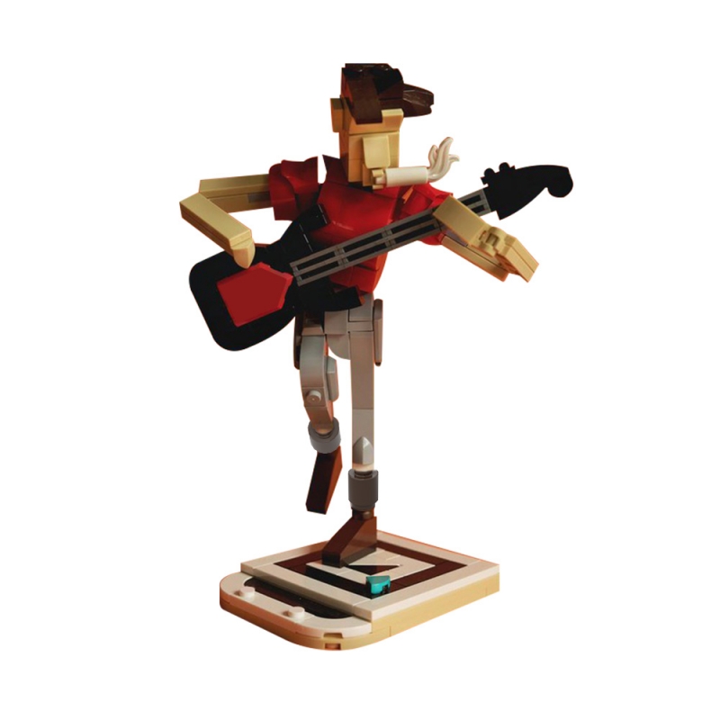 GOBRICKS MOC 150397 Lead Guitarist - YWOBB