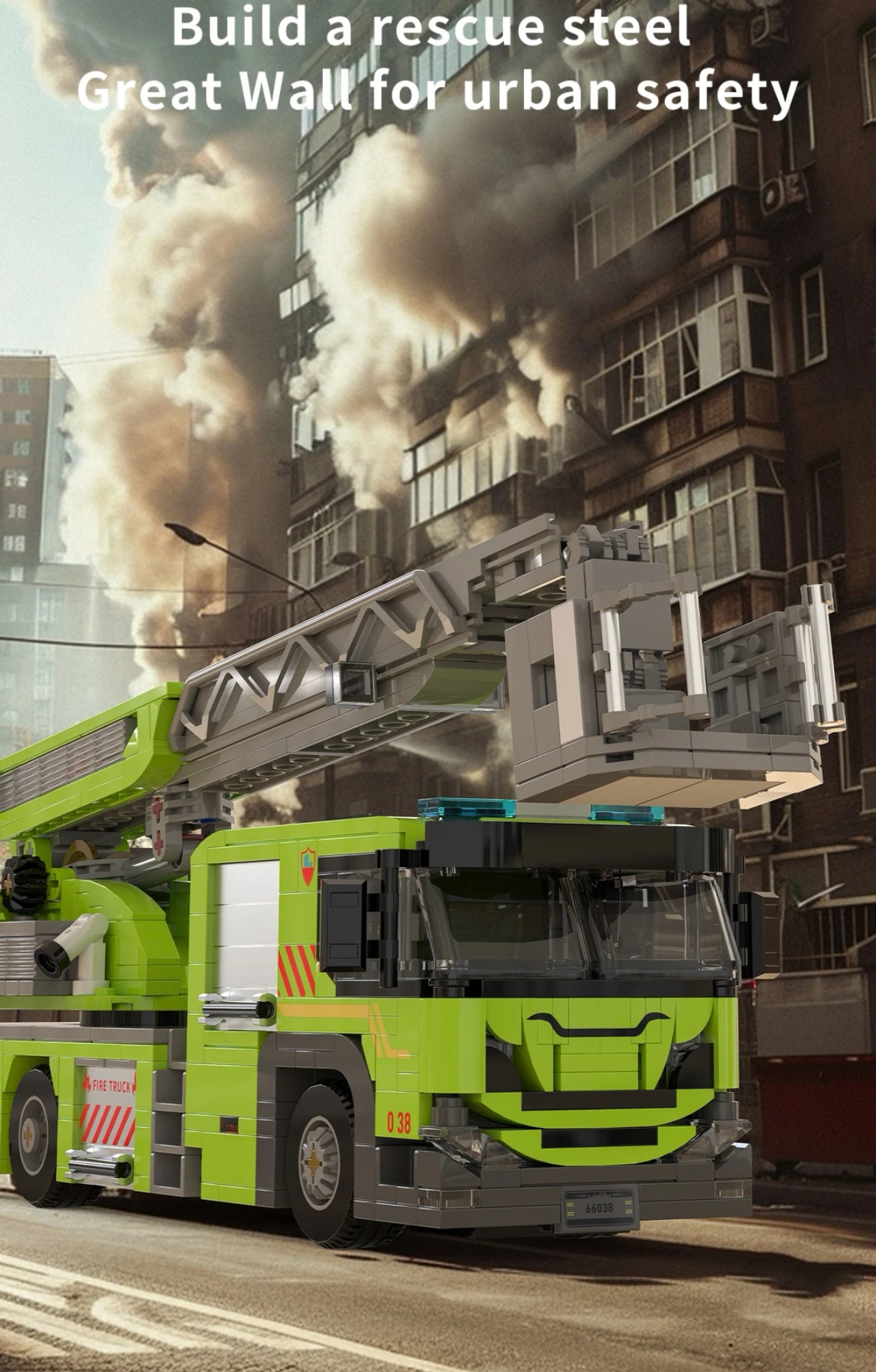 Xbert 66038 Turntable Ladder Fire Engine - YWOBB