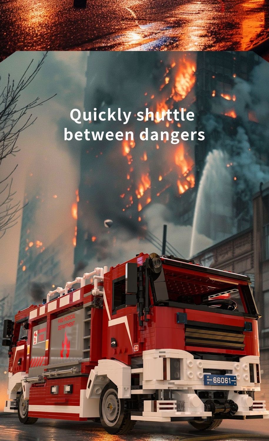 Xbert 66061 BI-Directional. Driving Fire Rescue Vehicle - YWOBB