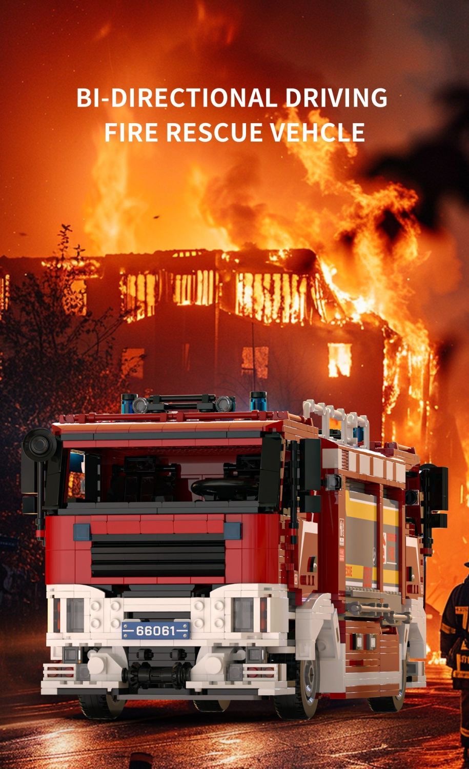 Xbert 66061 BI-Directional. Driving Fire Rescue Vehicle - YWOBB