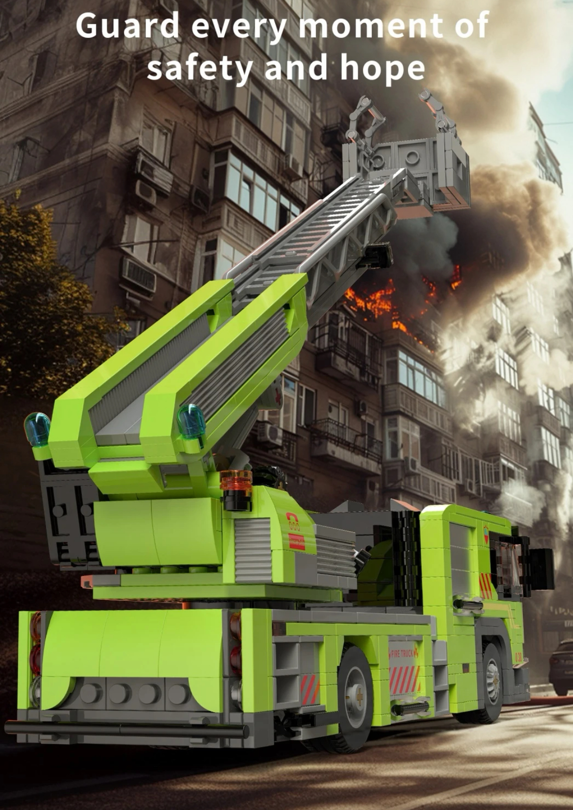 Xbert 66038 Turntable Ladder Fire Engine - YWOBB