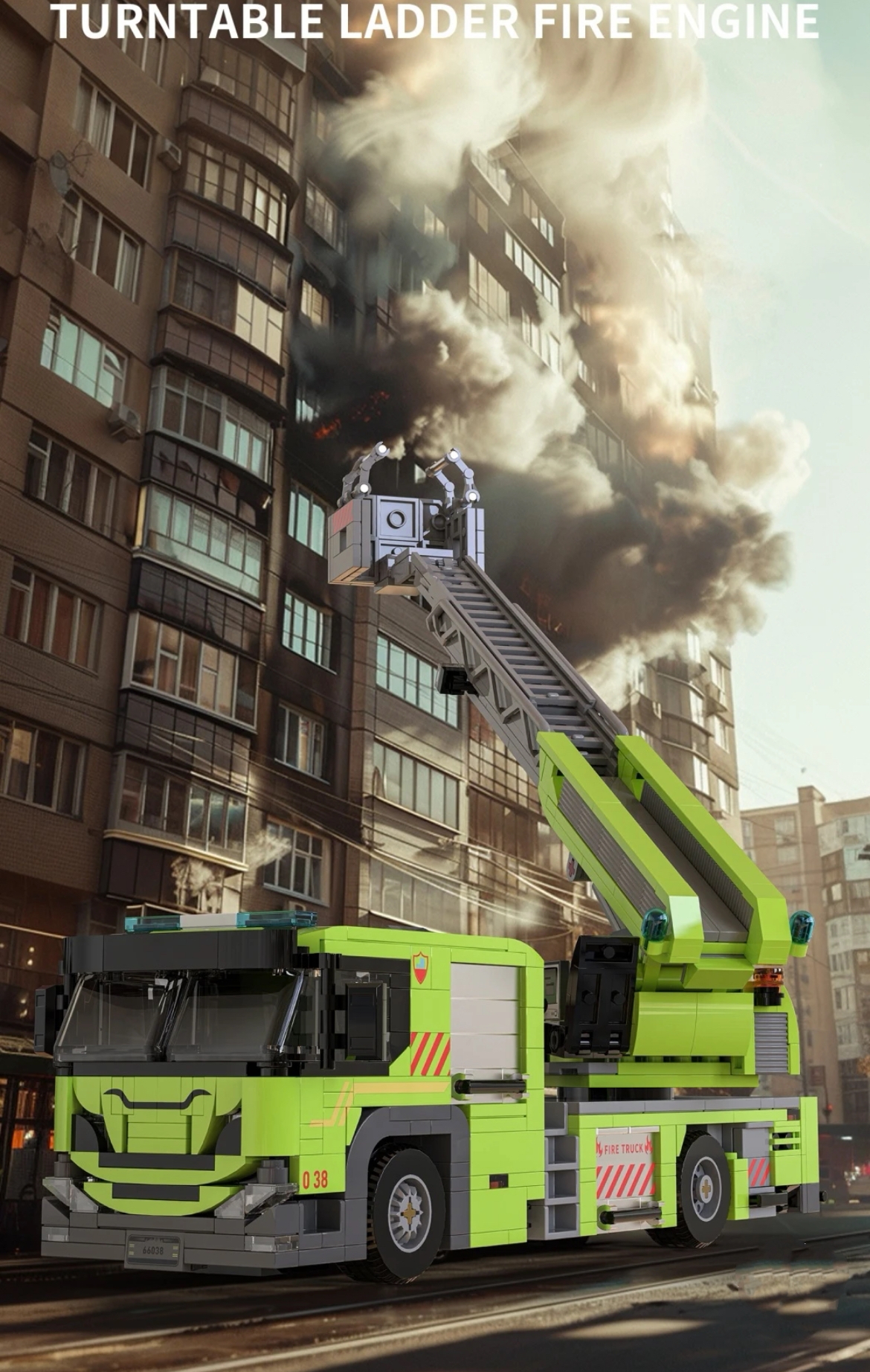 Xbert 66038 Turntable Ladder Fire Engine - YWOBB