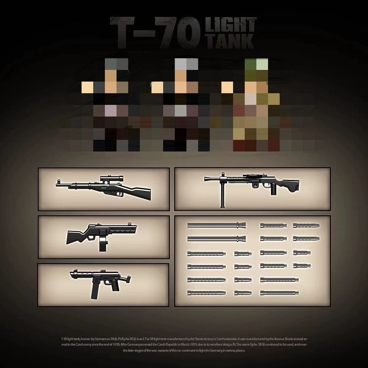 Quan Guan 100291 Soviet T-70 light tank - YWOBB