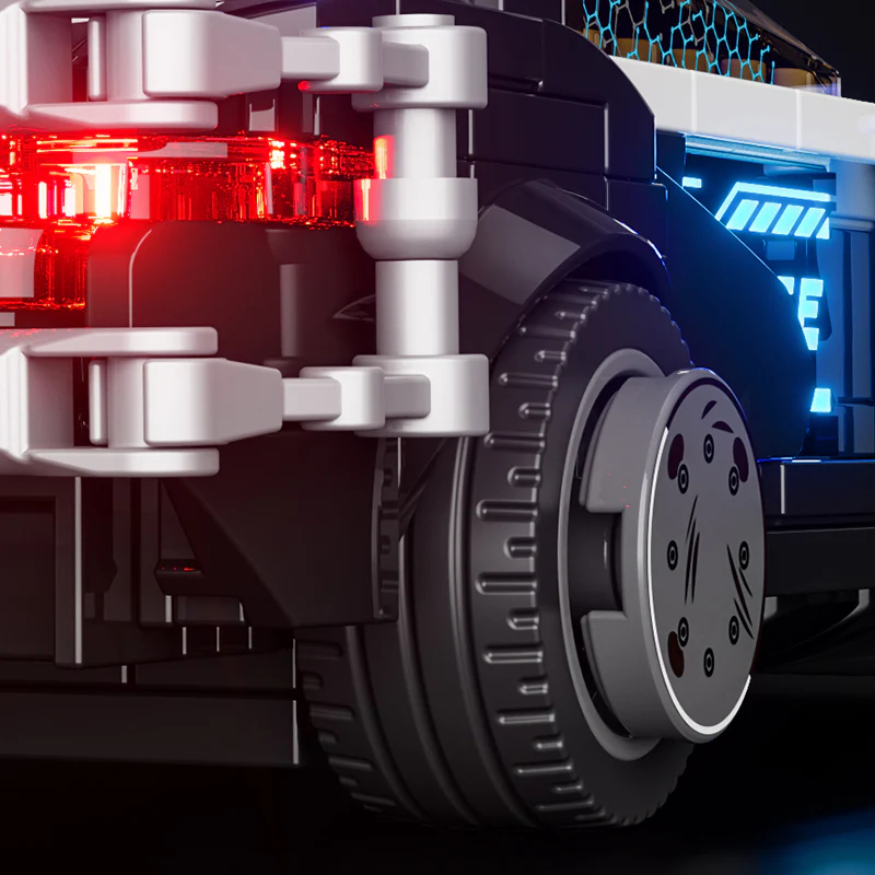 FunWhole F9043 Cyberpunk Neon City: Neon Oasis Police Patrol Car - YWOBB