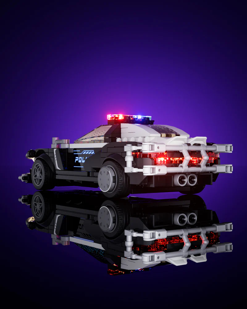 FunWhole F9043 Cyberpunk Neon City: Neon Oasis Police Patrol Car - YWOBB
