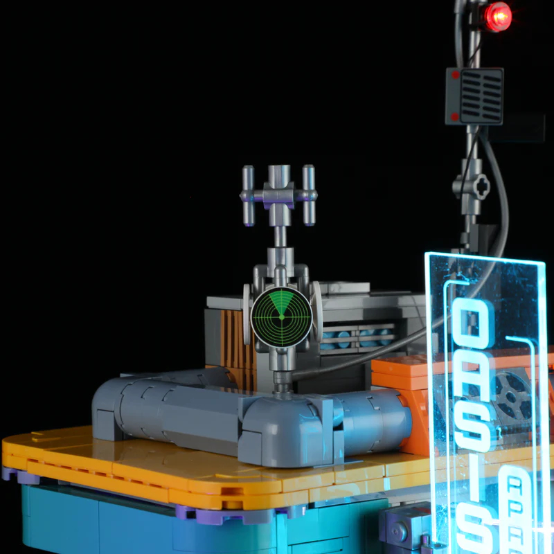 FunWhole F9042 Cyberpunk Neon City: Neon Oasis Apartment Building - YWOBB