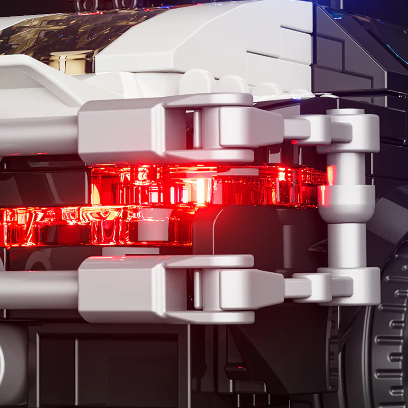 FunWhole F9043 Cyberpunk Neon City: Neon Oasis Police Patrol Car - YWOBB