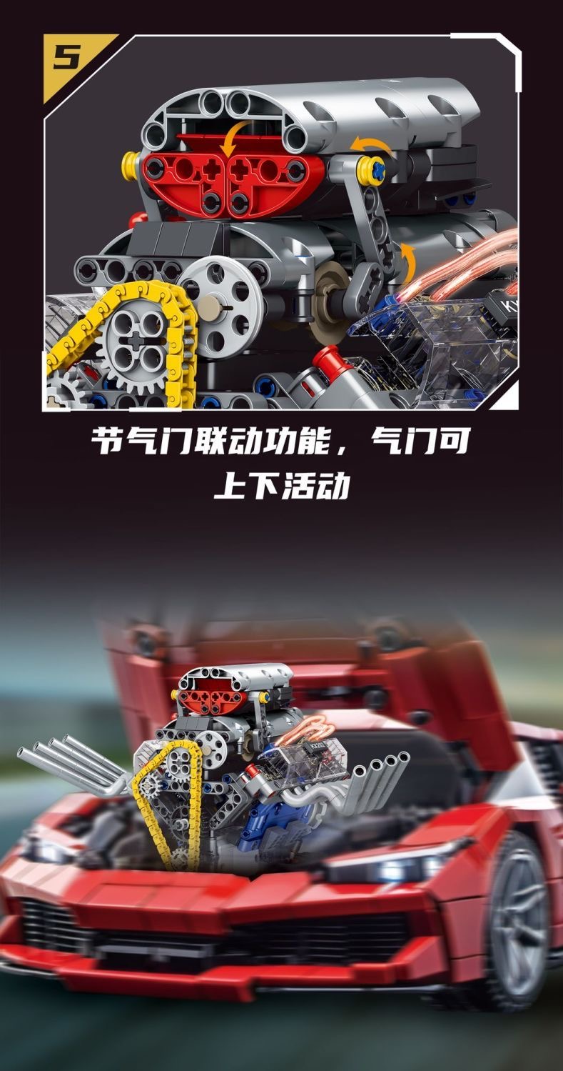 KAIXING K96202 Simulated V8 engine - YWOBB