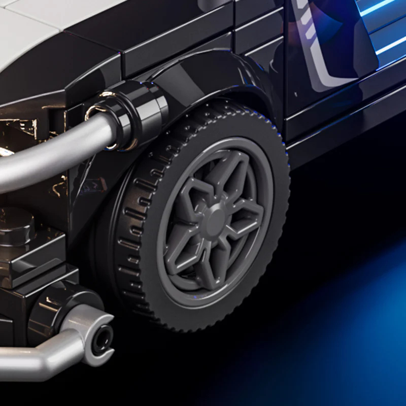 FunWhole F9043 Cyberpunk Neon City: Neon Oasis Police Patrol Car - YWOBB