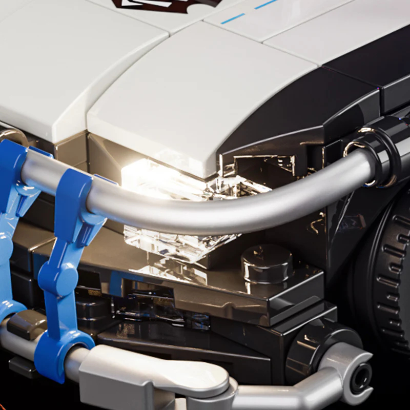 FunWhole F9043 Cyberpunk Neon City: Neon Oasis Police Patrol Car - YWOBB