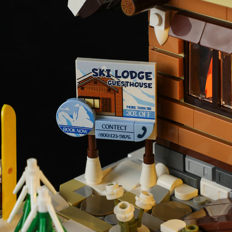 FunWhole F9041 Vintage House: Ski Cabin - YWOBB