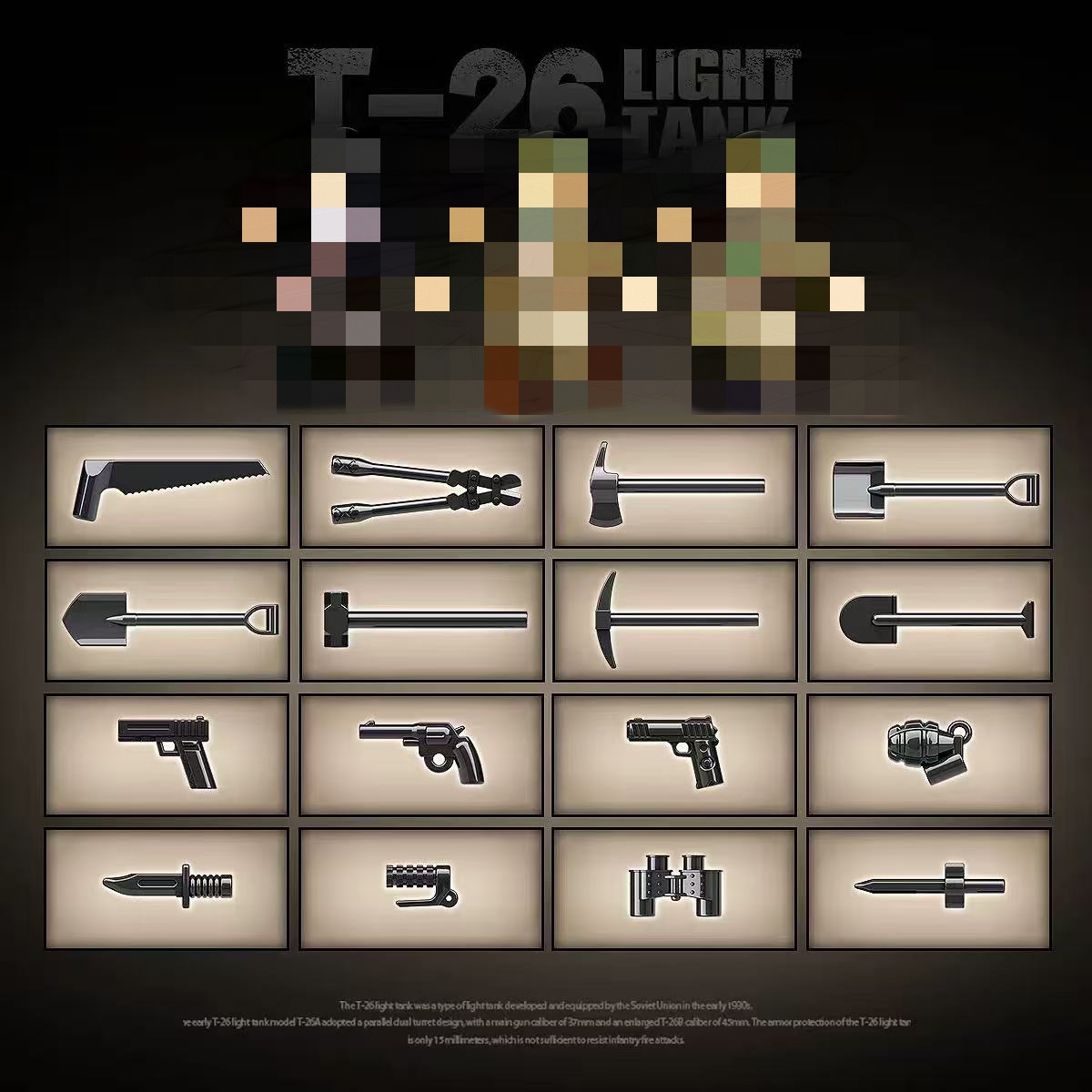 Quan Guan 100292 Soviet T-26 light tank - YWOBB