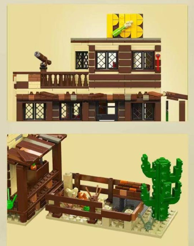 Mould King 24072 Wild West Saloom - YWOBB