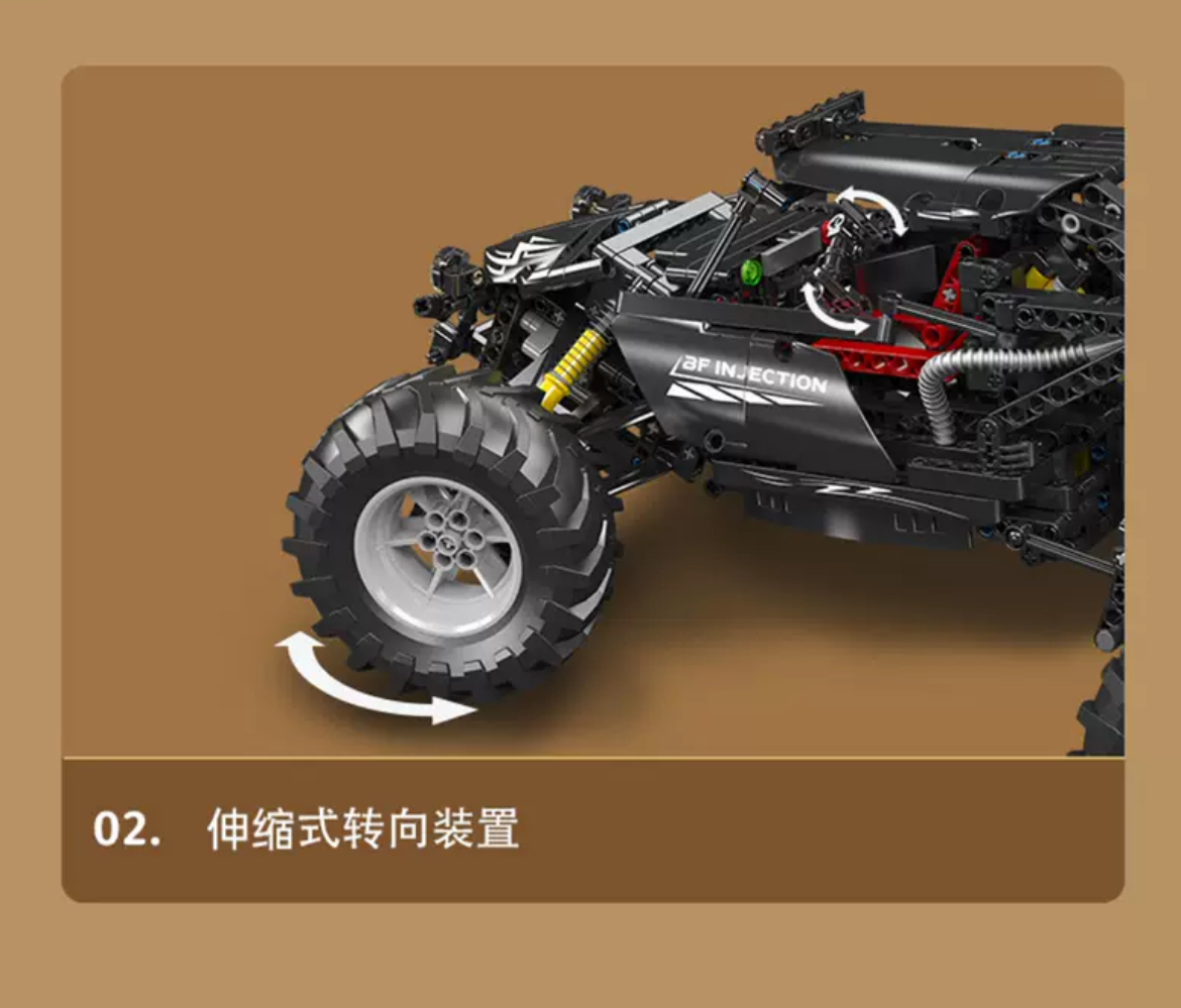 Mould King 18038 RC Bigfoot Climb Buggy Off-Road Racing - YWOBB