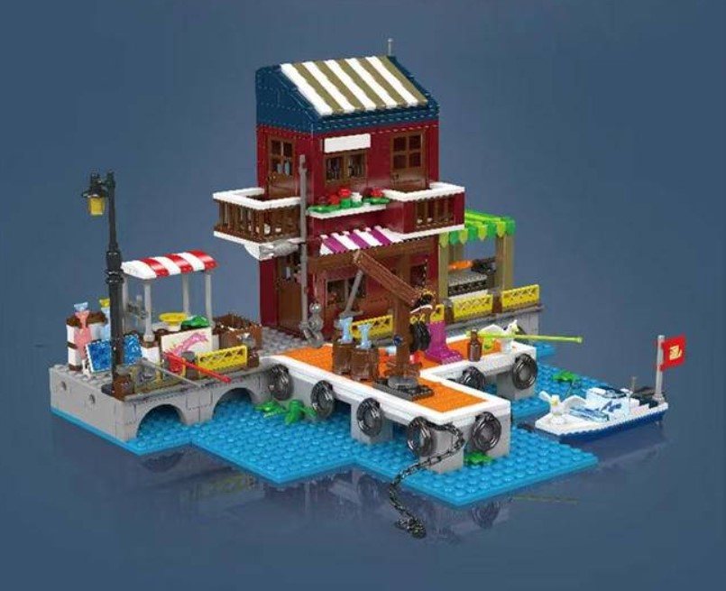 Mould King 10110 Fishing Boat Dock - YWOBB