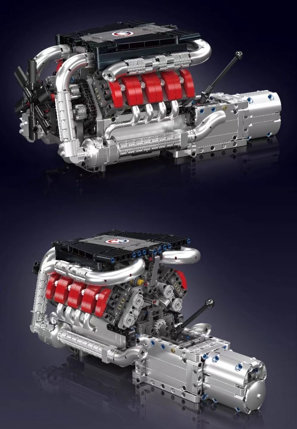 Mould King 10203 MB Automobile V8 engine - YWOBB
