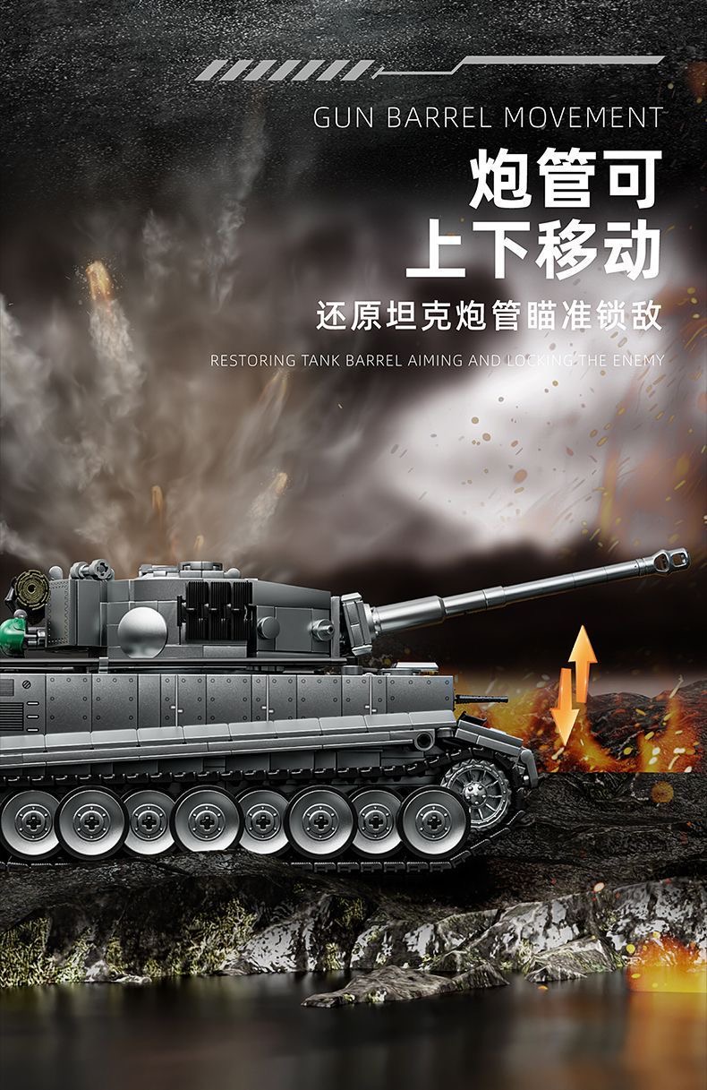 12GO 97008 Tiger heavy tank - YWOBB