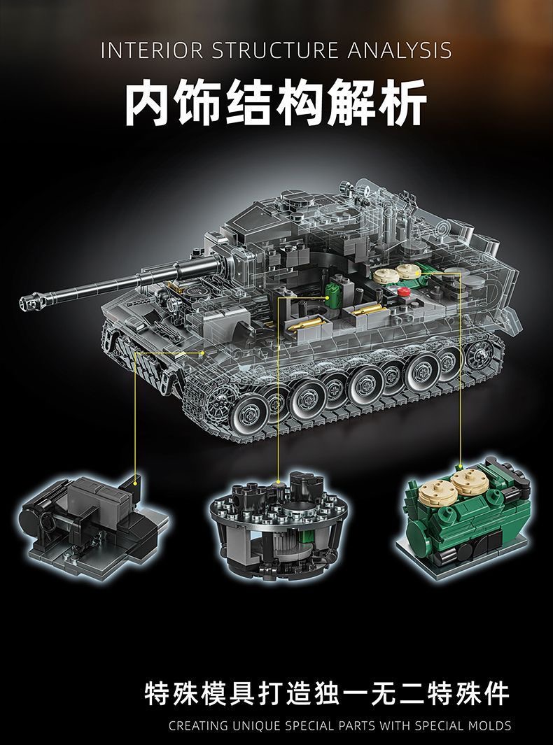12GO 97008 Tiger heavy tank - YWOBB