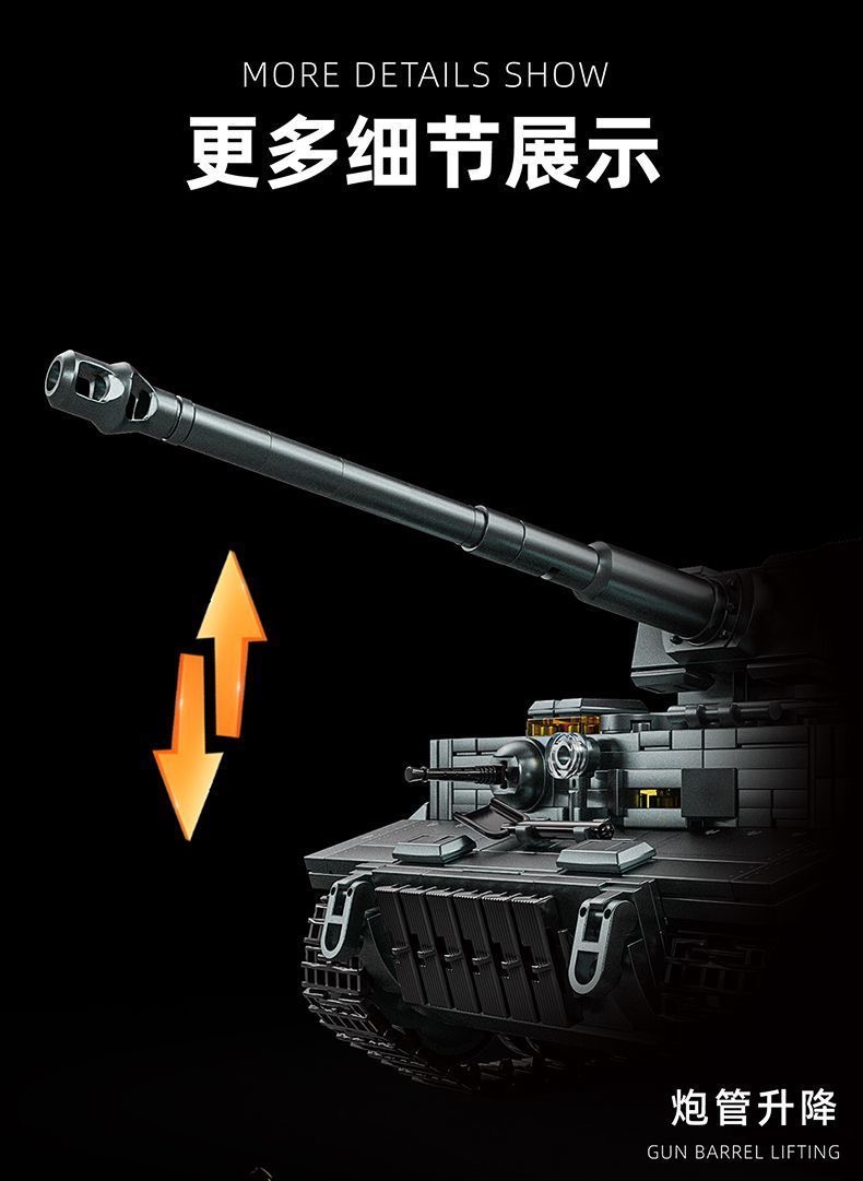12GO 97008 Tiger heavy tank - YWOBB