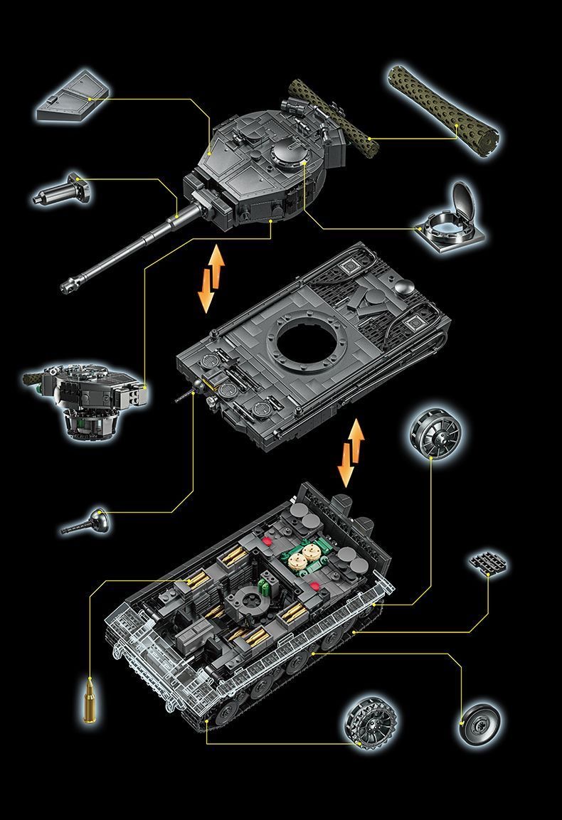12GO 97008 Tiger heavy tank - YWOBB