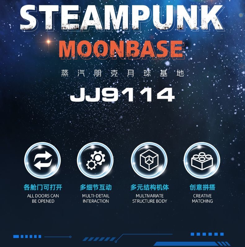JIE STAR JJ9114 Steampunk: Moon Base - YWOBB