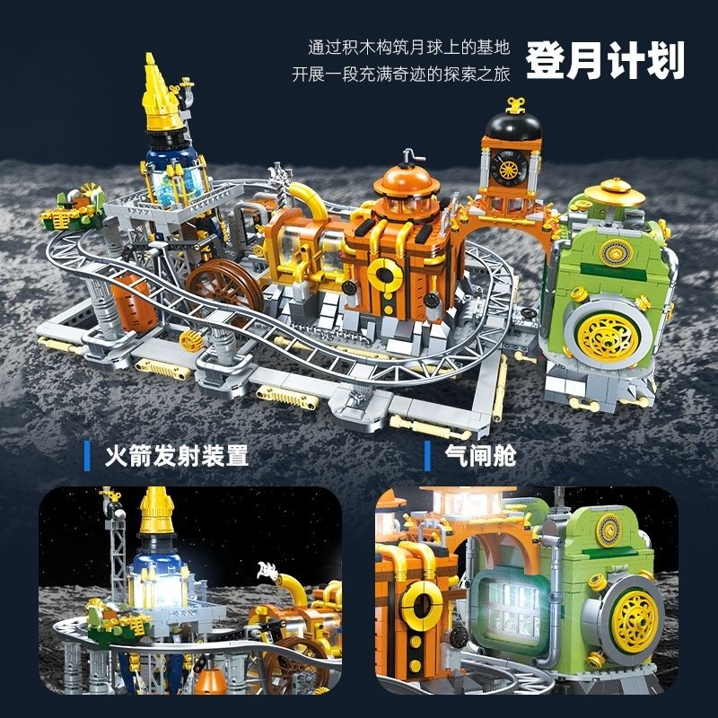JIE STAR JJ9114 Steampunk: Moon Base - YWOBB