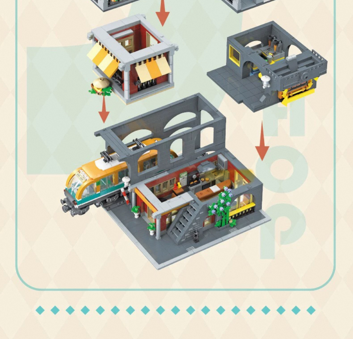 JIE STAR 89128 Burger Shop - YWOBB